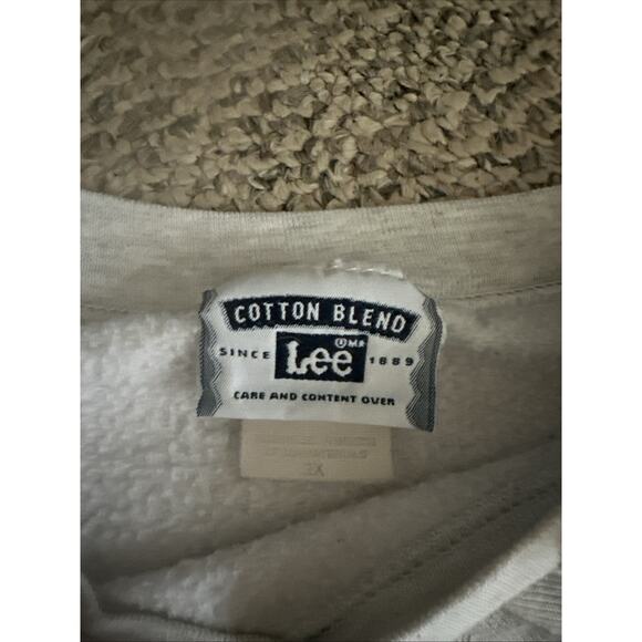 Vintage Lee Seaworld Fleece Sweatshirt Crewneck Dolphins Graphic Gray Size 2XL - Picture 3 of 6